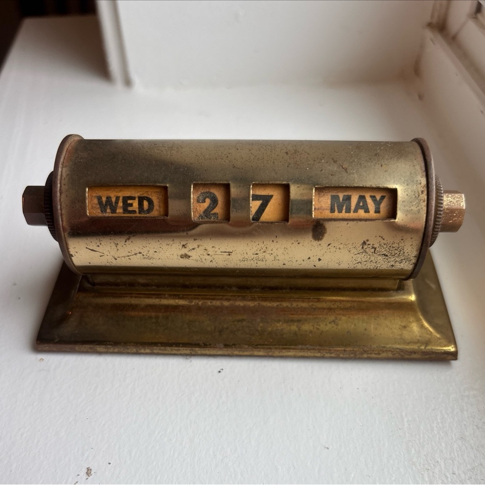 Vintage Park Sherman Brass Perpetual Calendar